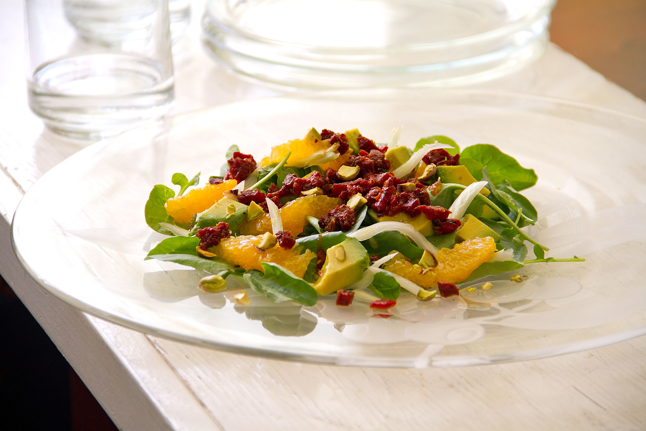 Fennel, Avocado and Orange with Chorizo Dressing