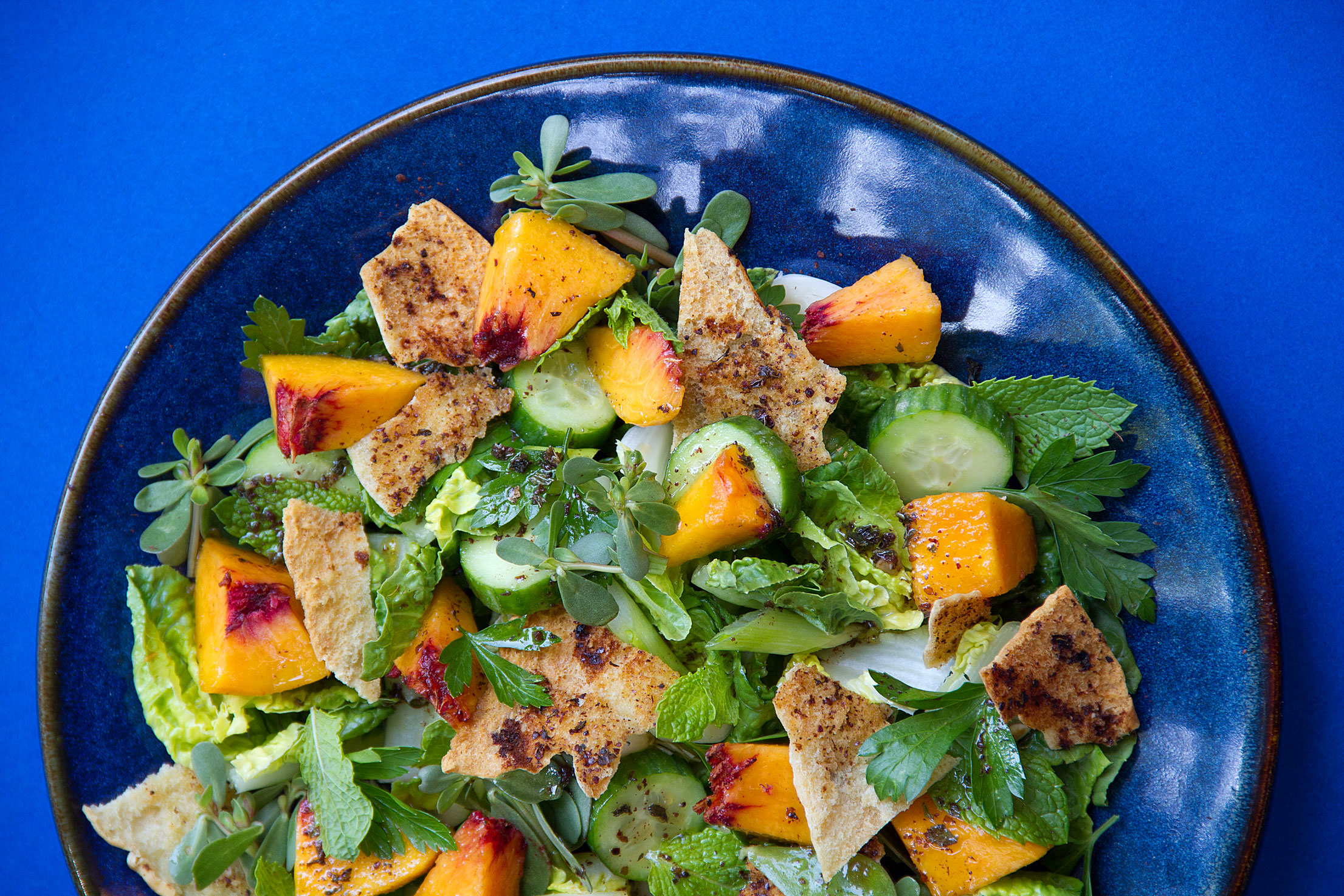 Peach Fattoush