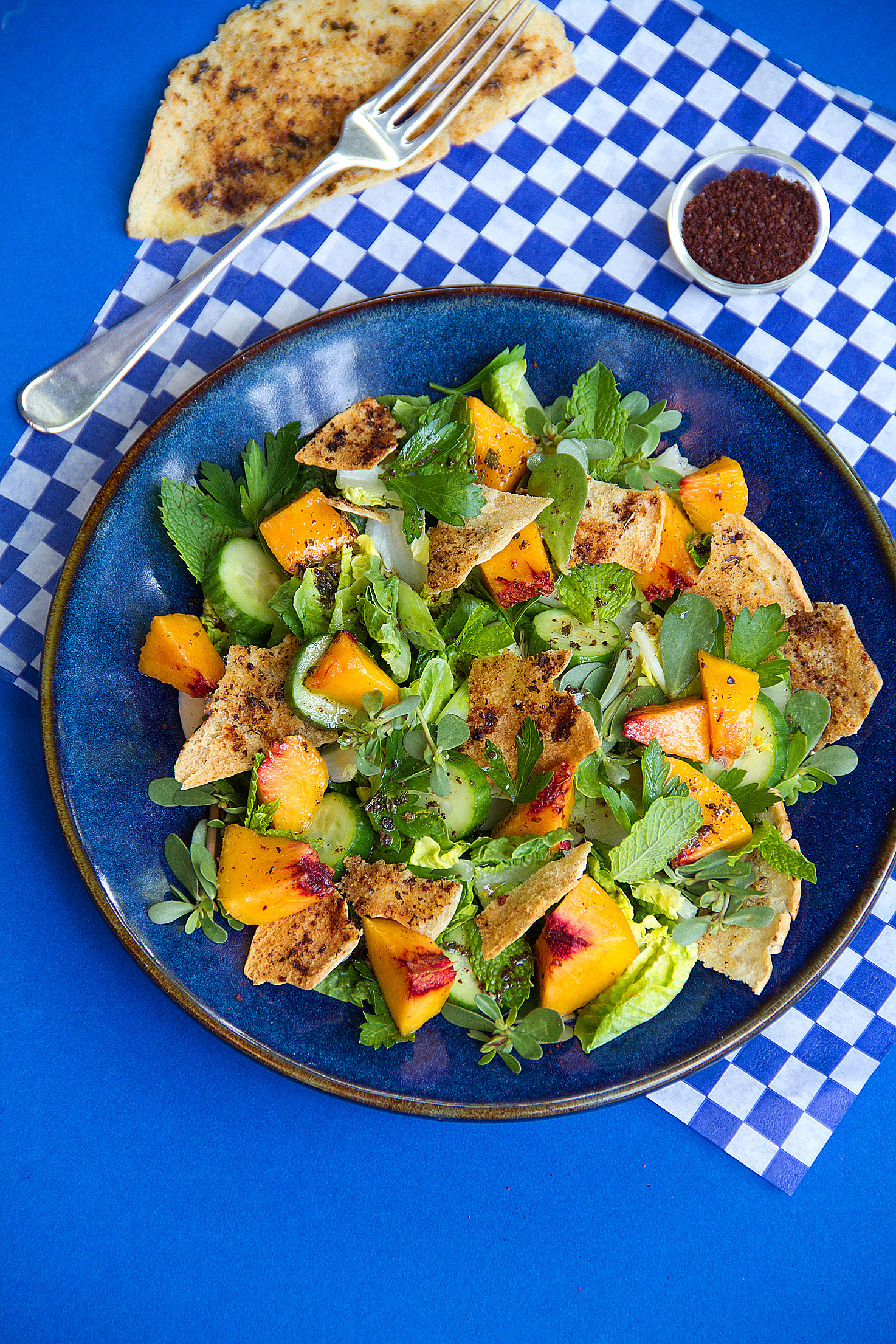 Peach Fattoush