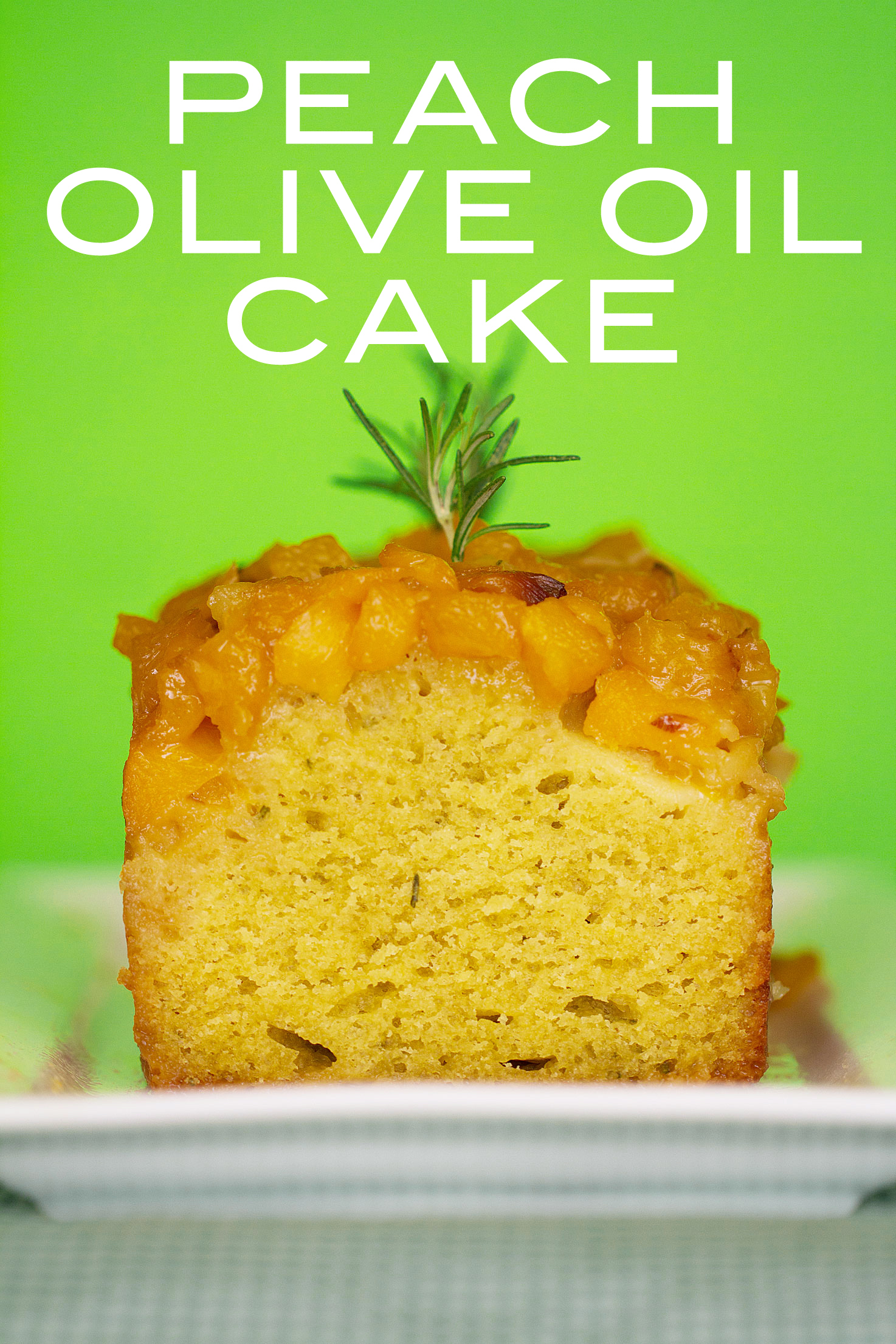 Peach Oil and Vinegar Cake