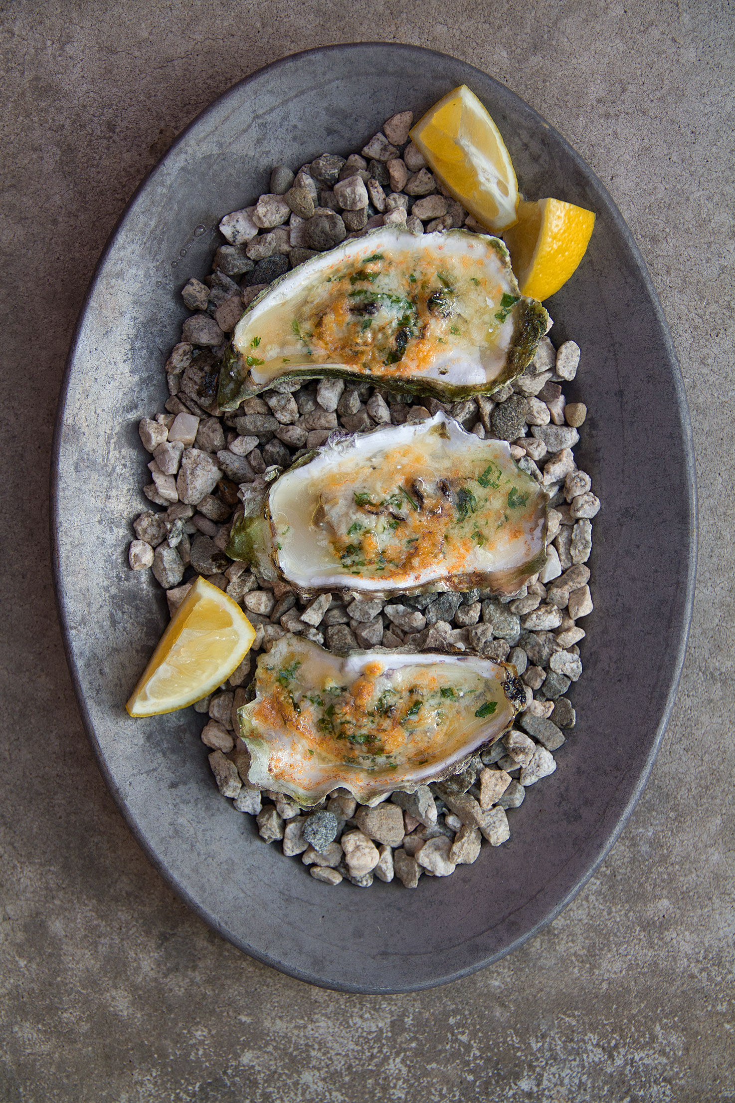 Grilled Parmesan Oysters