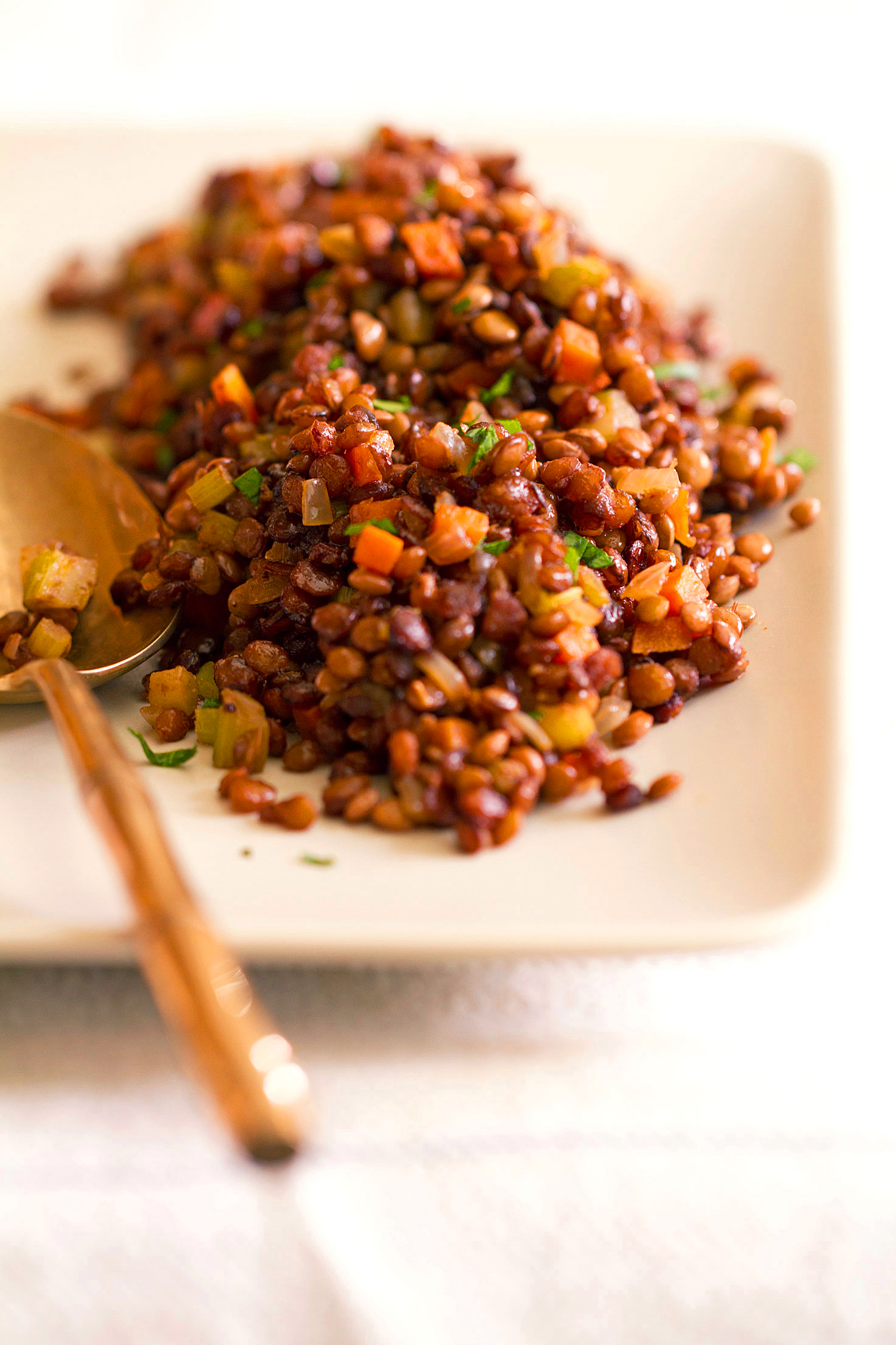 Caramelized Lentils du Puy