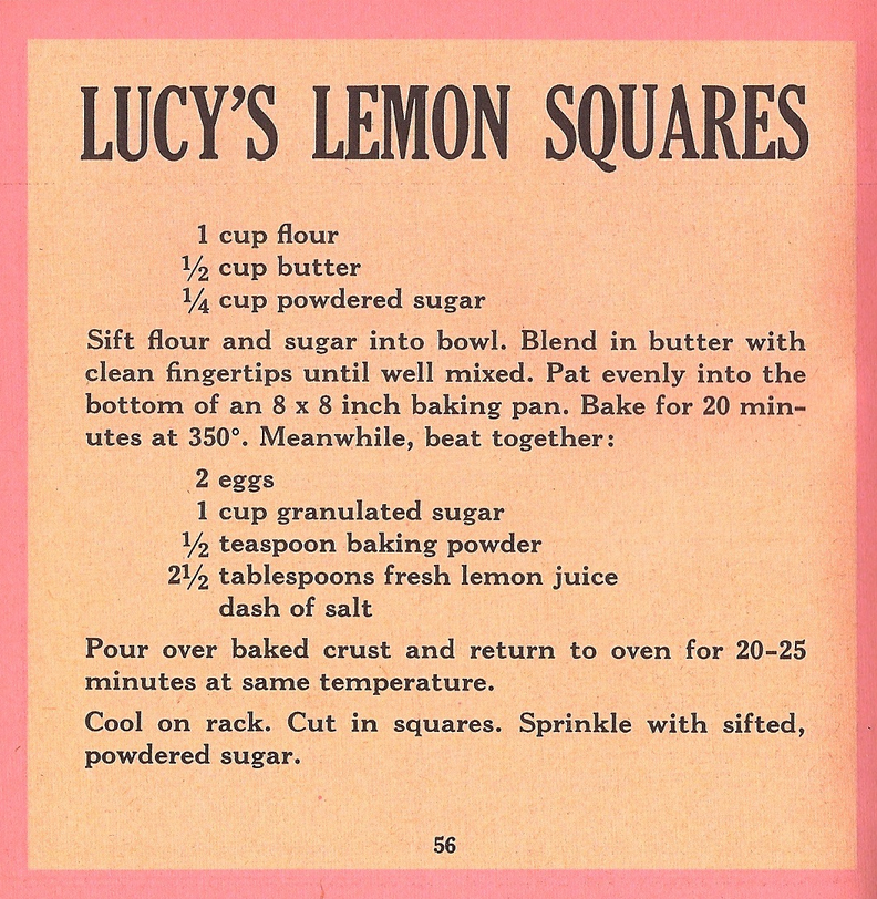 Lucy's Lemon Bars