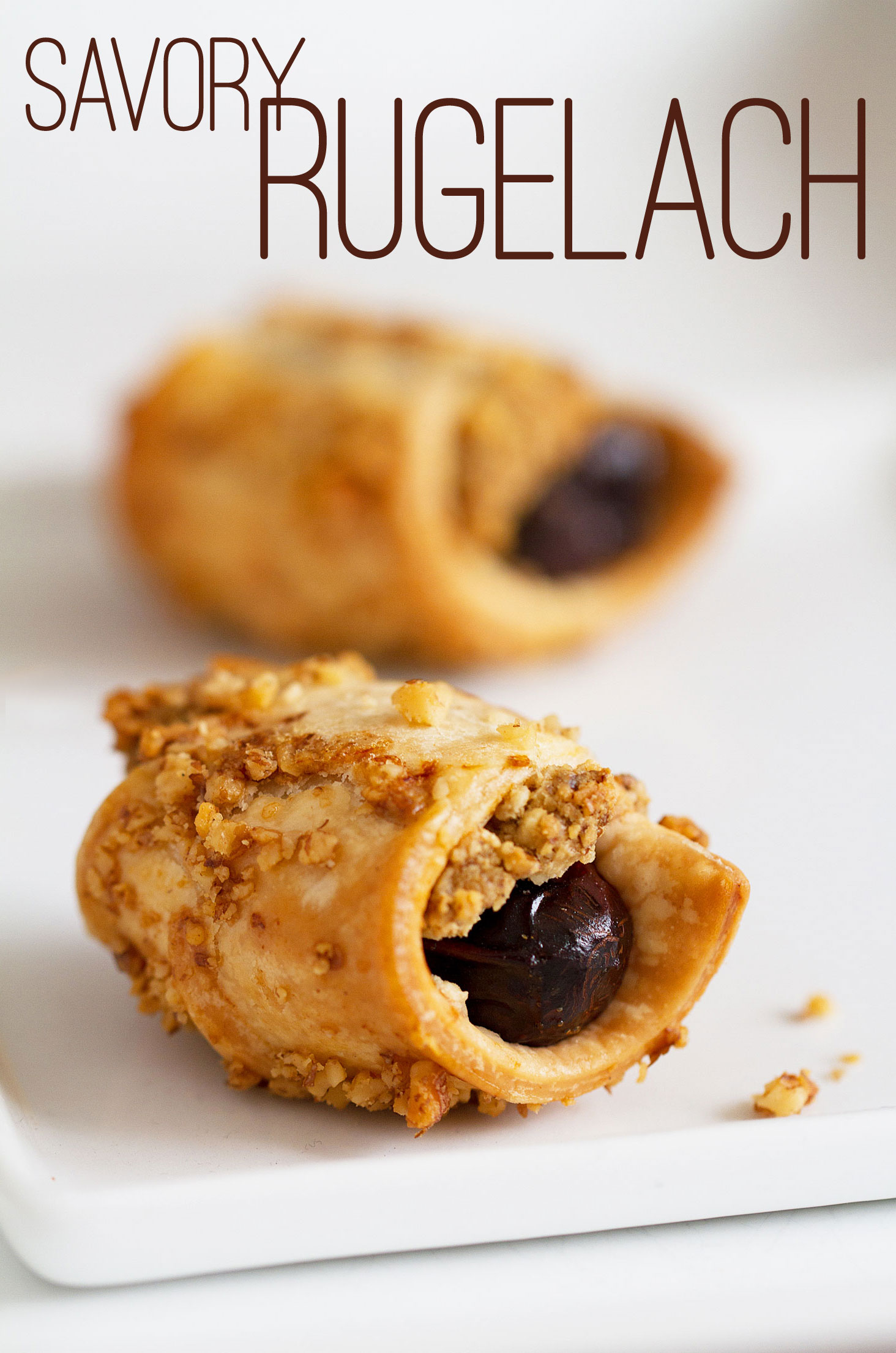 Savory Rugelach with Blue Cheese, Dates, and Walnuts