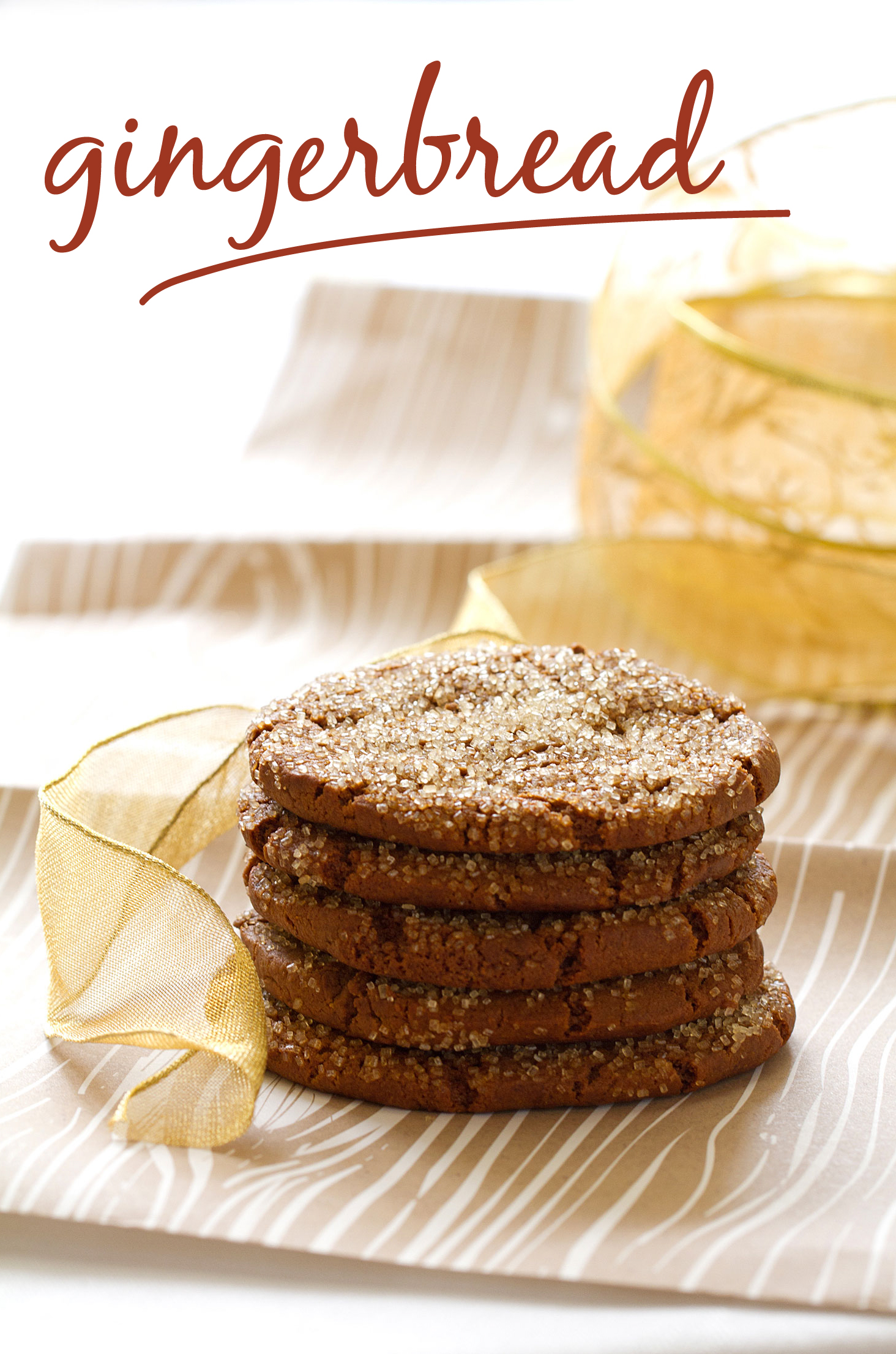 Holiday Gingerbread Cookies Slice and Bake Style