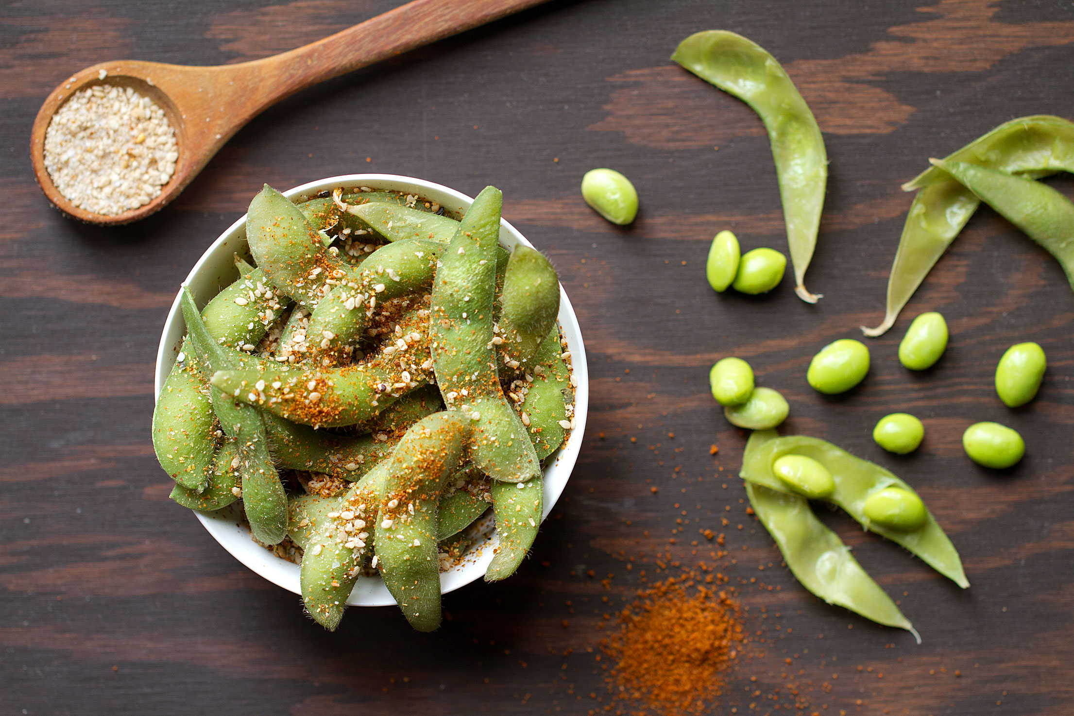 Spicy Sesame Edamame