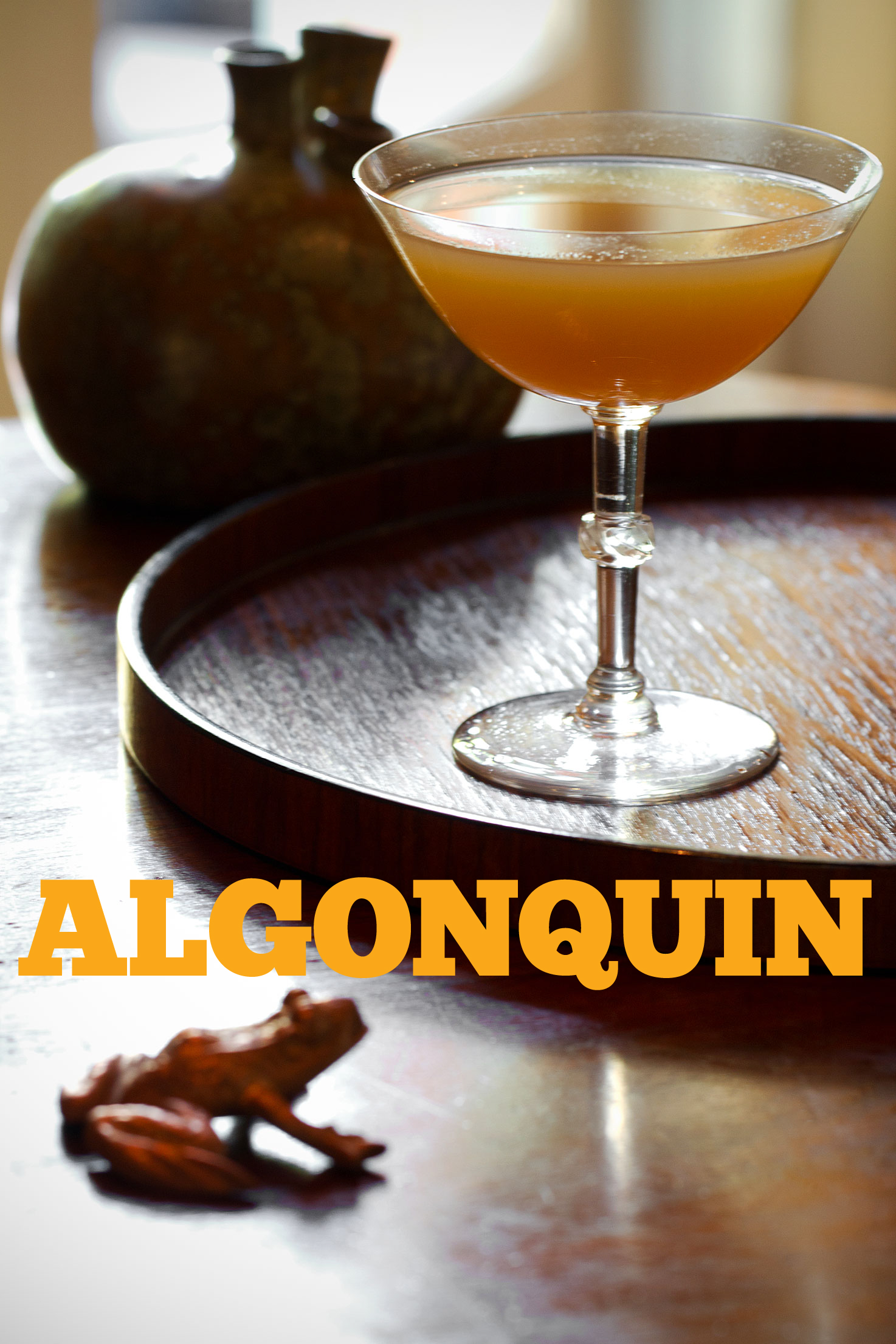 Algonquin Cocktail: Rye, Vermouth, and Pineapple Juice