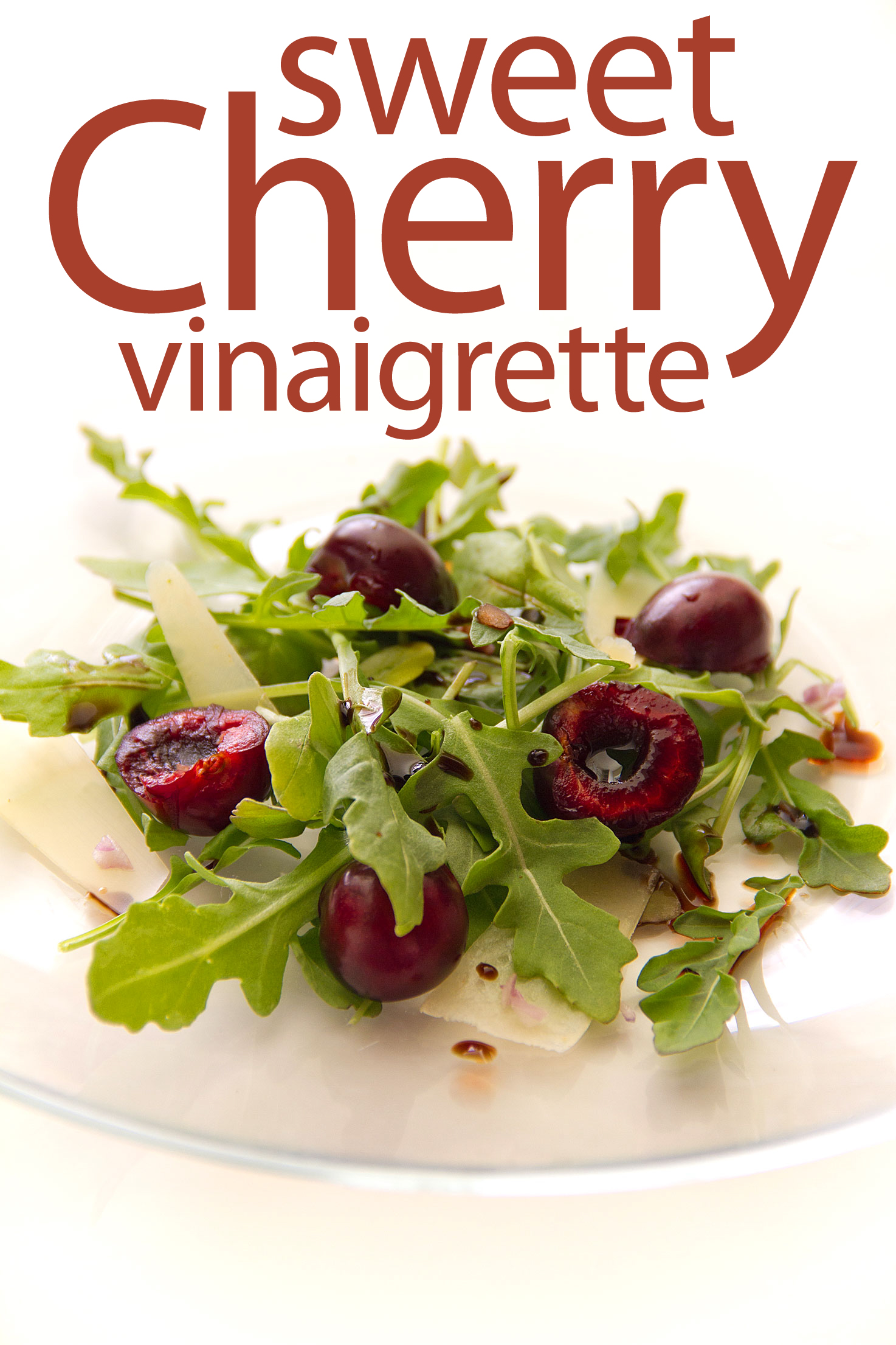 Cherry Vinaigrette for a Simple Salad of Arugula and Manchego