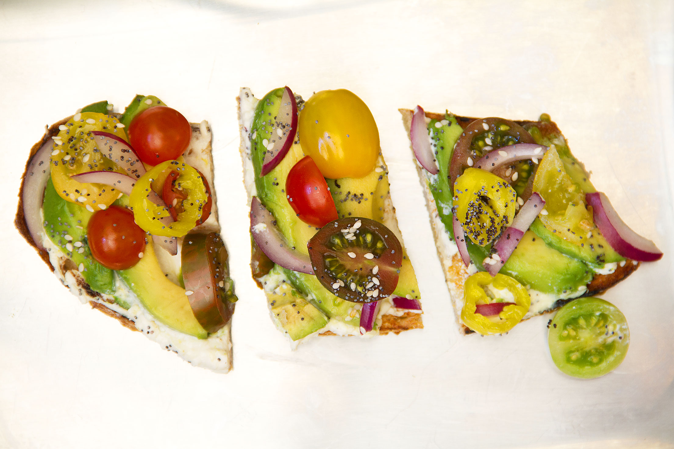 Lemon Ricotta with Avocado Open-Faced Sandwich