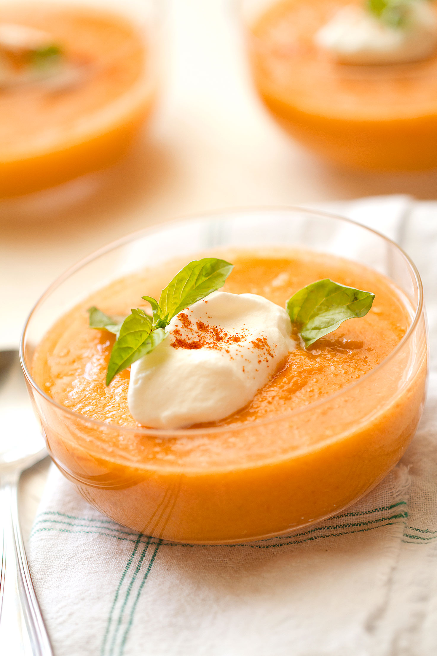Smooth, Cool, and Frothy Chilled Gazpacho