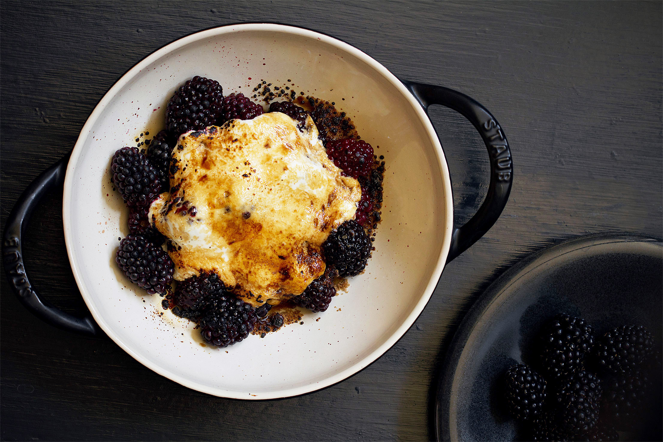 Broiled Blackberries from the Bijouxs Garden