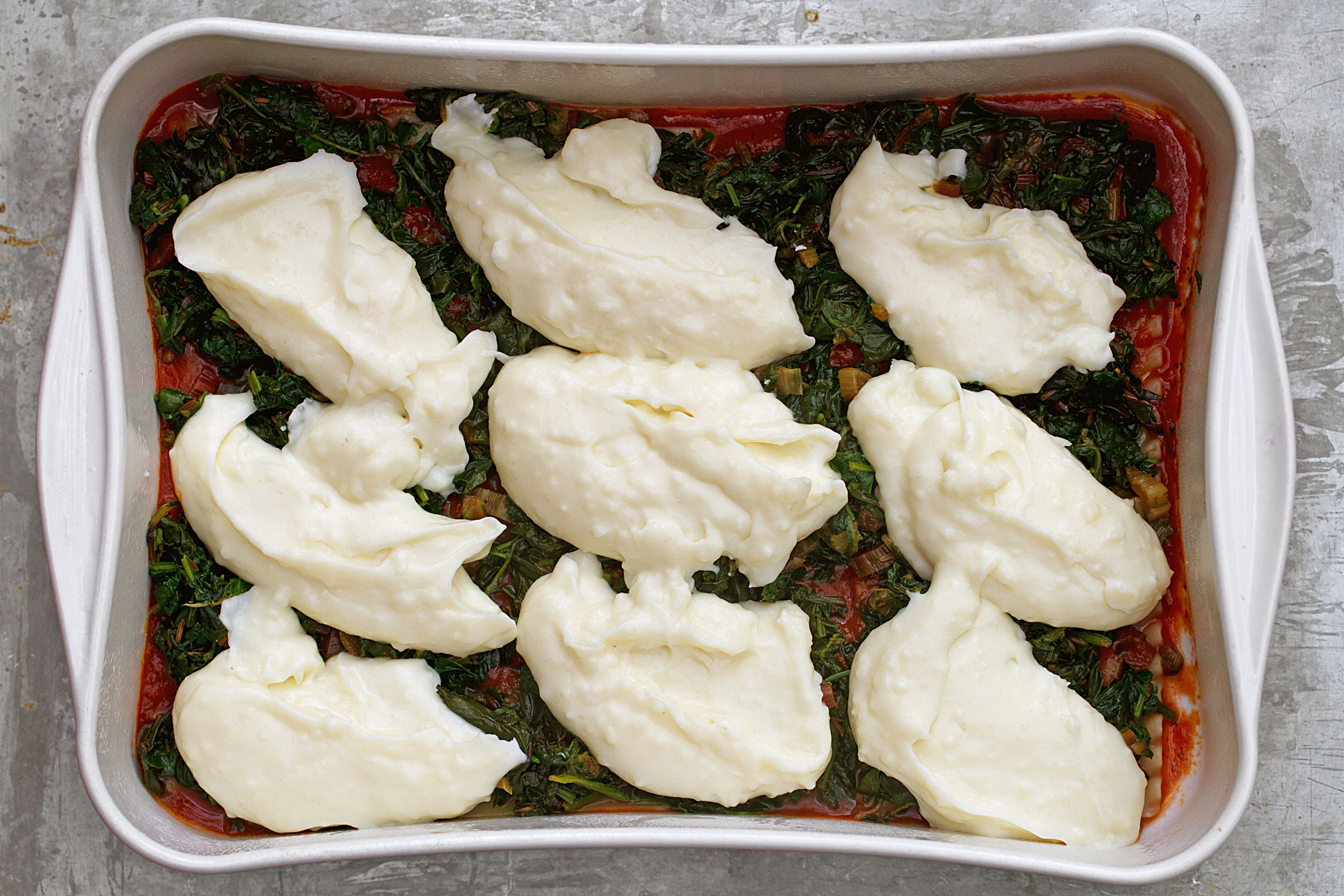 Swiss Chard Lasagna with Bechemel and Hazelnuts