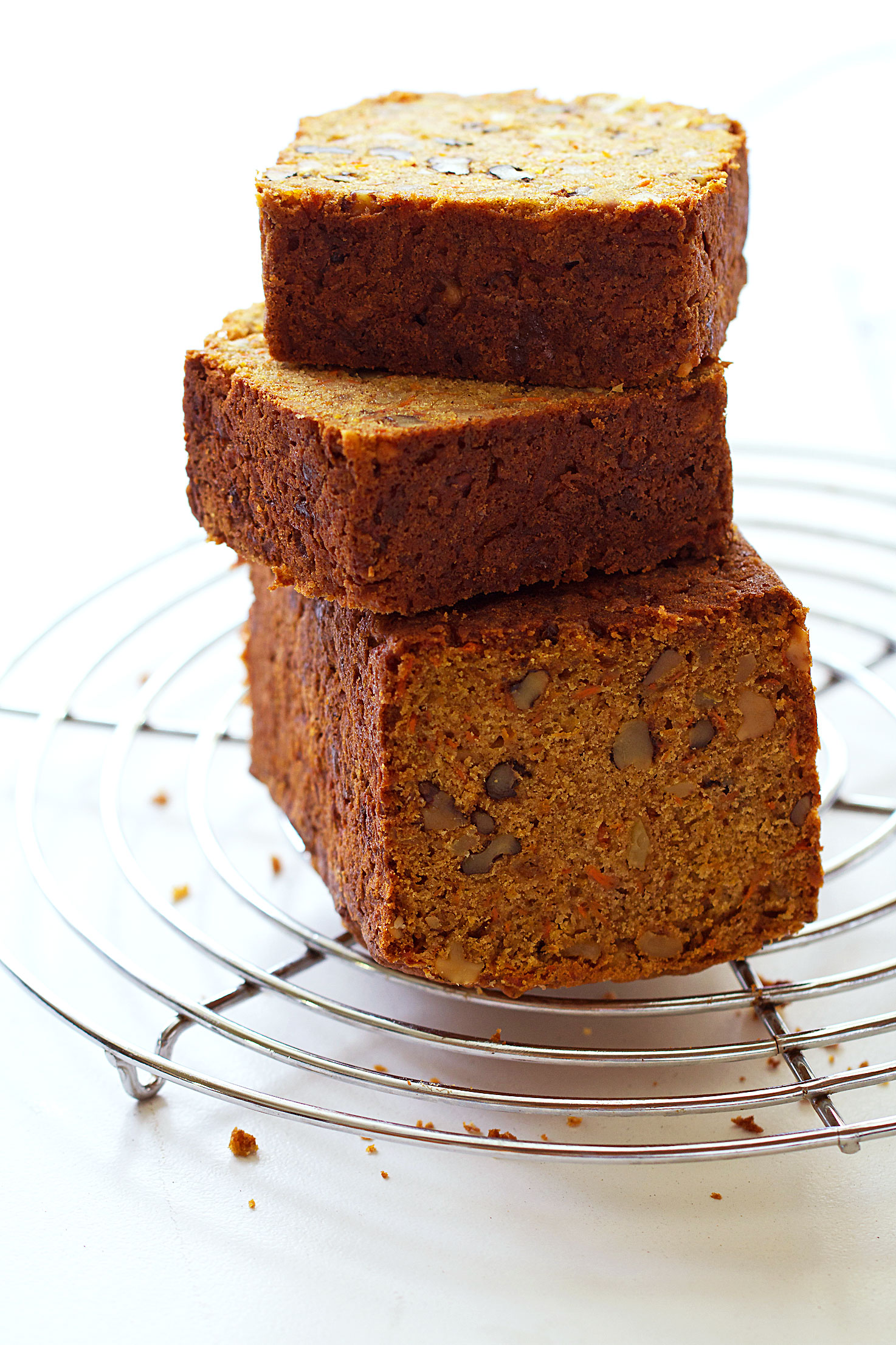 Toasted Carrot Loaf with Walnuts and Crystallized Ginger