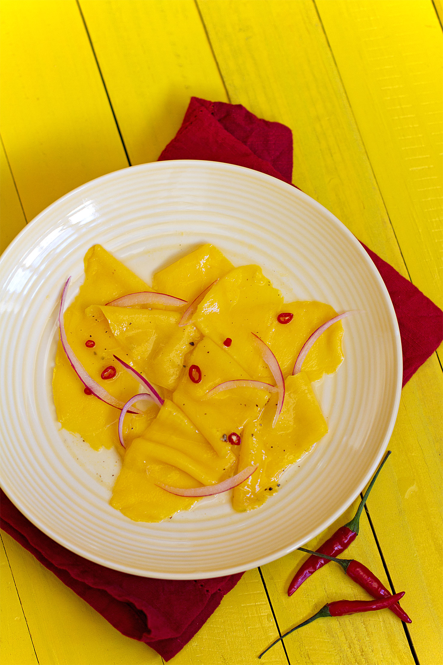 Pickled Alphonso Mango and Chile Salad