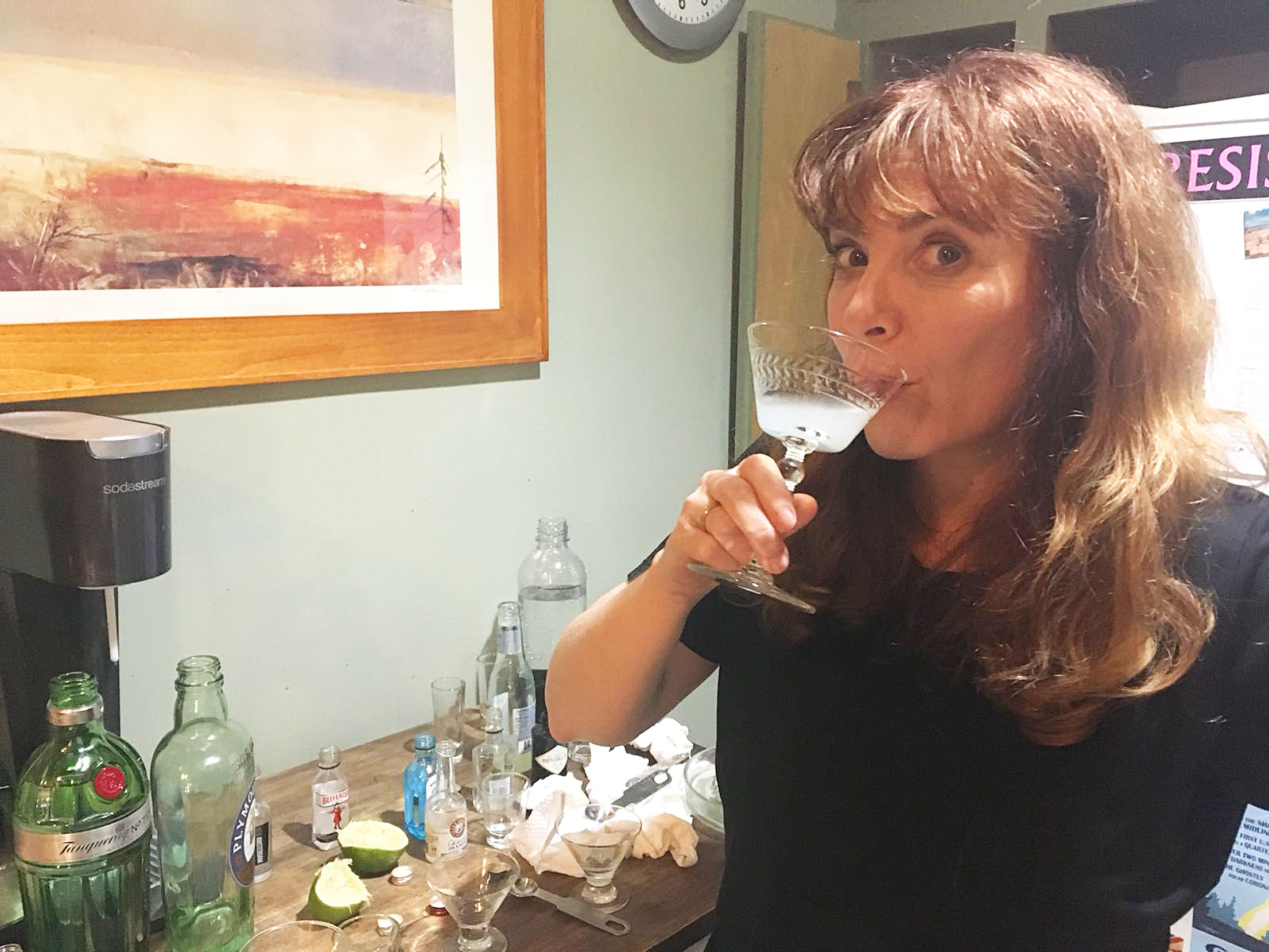 Helen Melville tastes gin for Sippity Sup