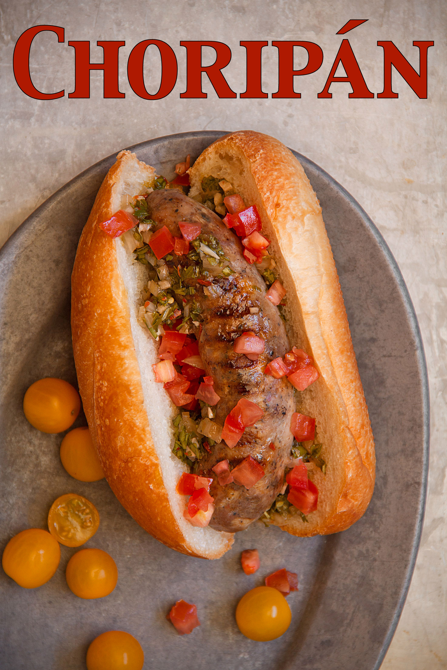 choripan with chimichurri