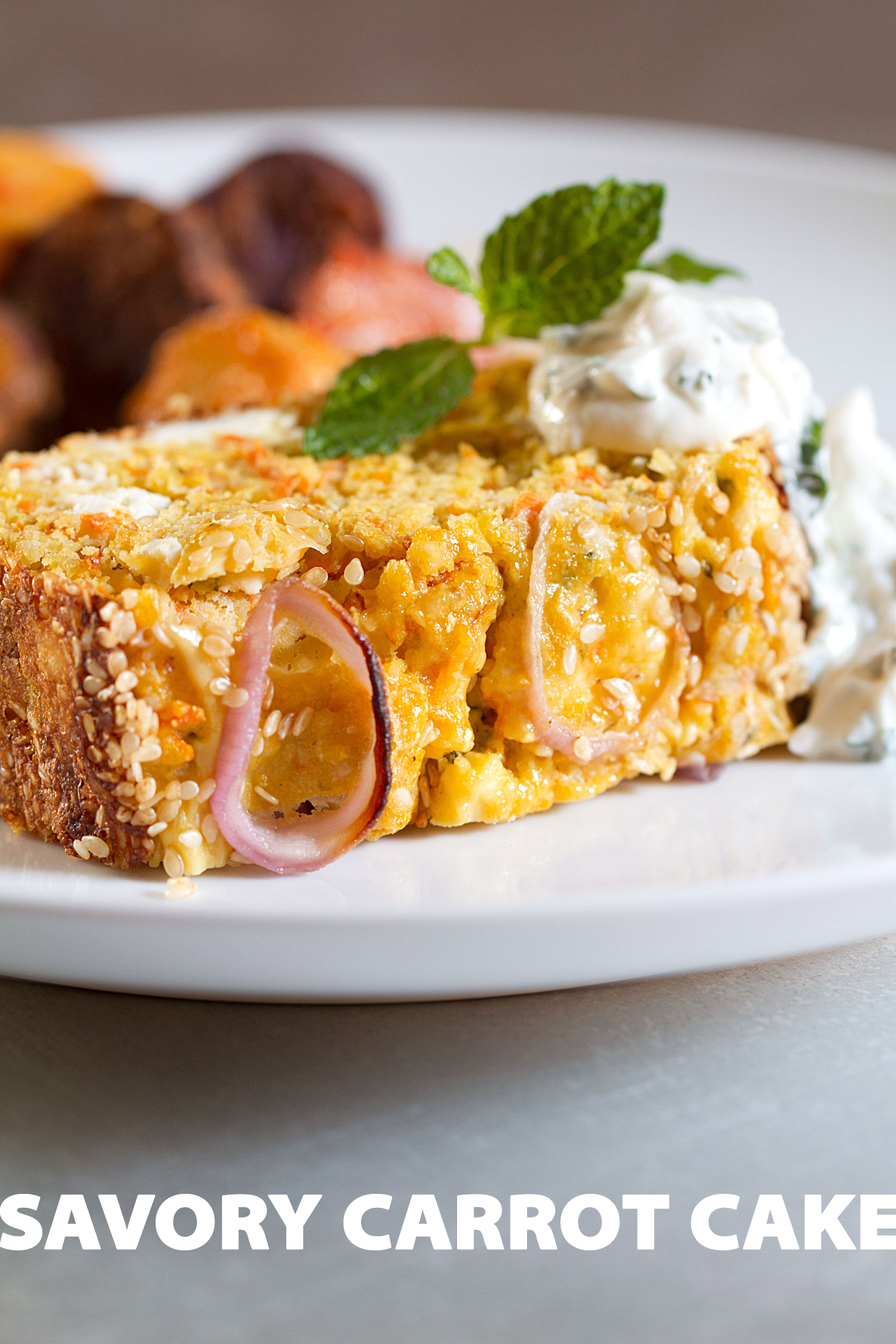 Savory Cake: Carrot, Feta, and Cumin