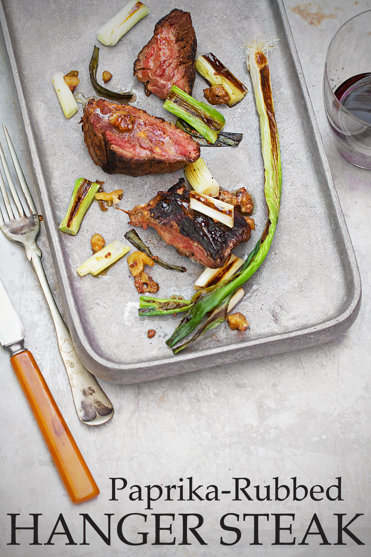 Hanger Steak with Scallions