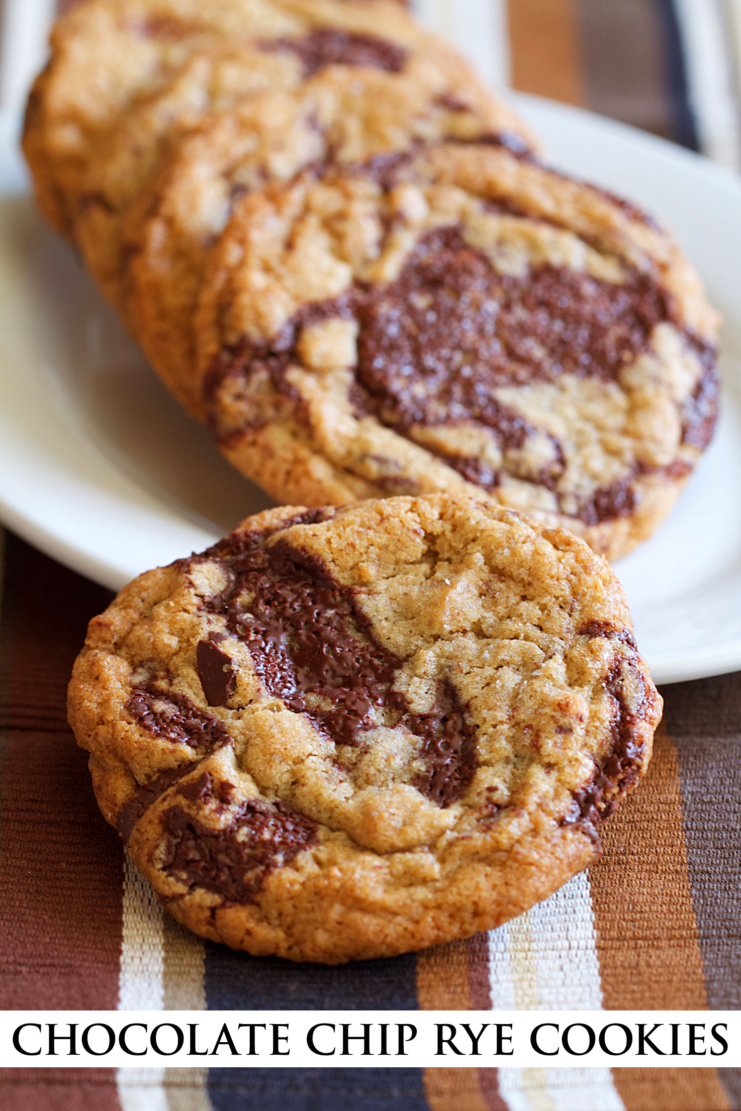 Chocolate Chip Rye Flour Cookies