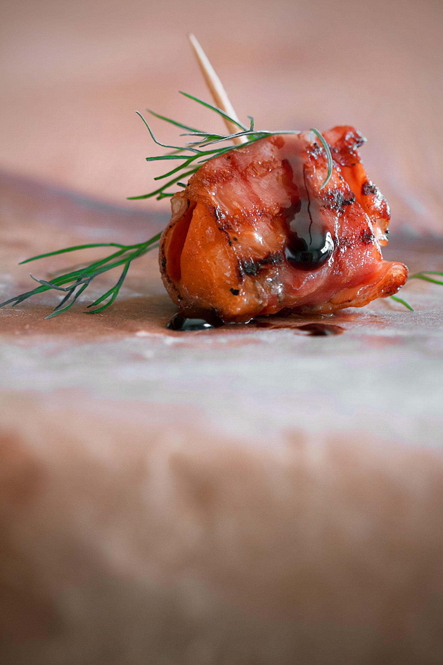 Grilled Speck-Wrapped Persimmon