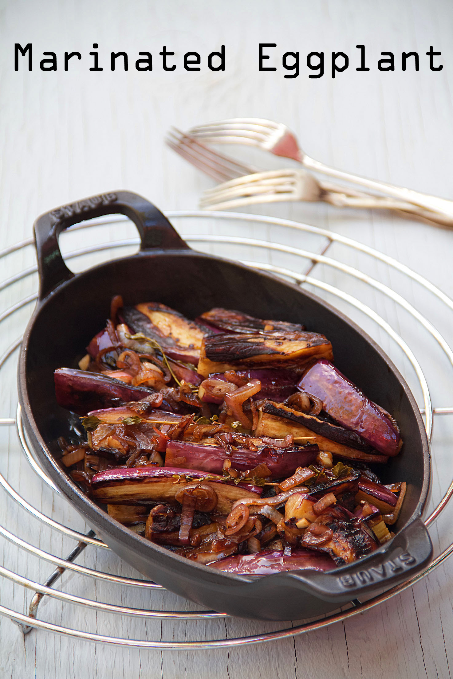 Honey & Vinegar Marinated Eggplant