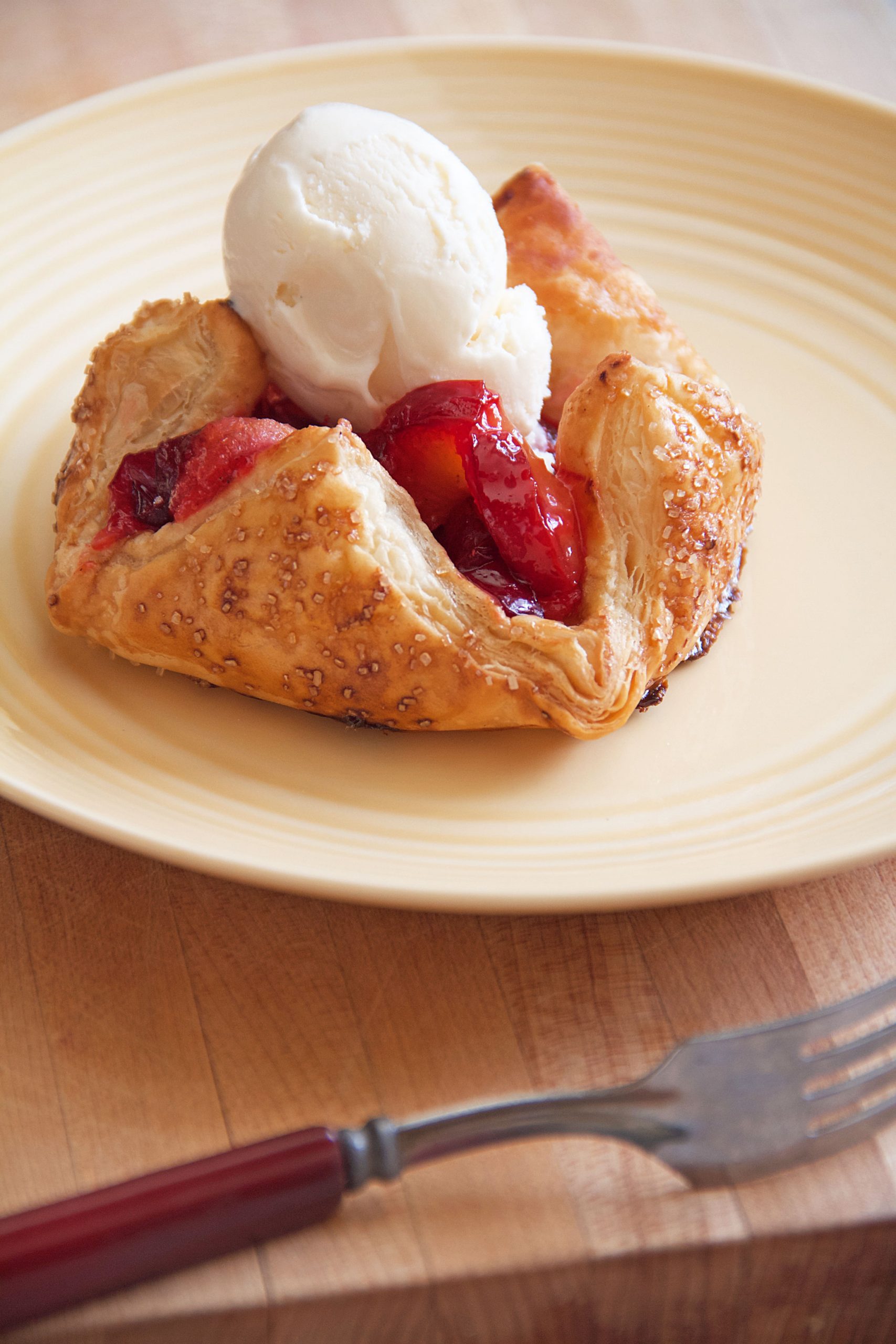 Plum Tarts with Cardamom