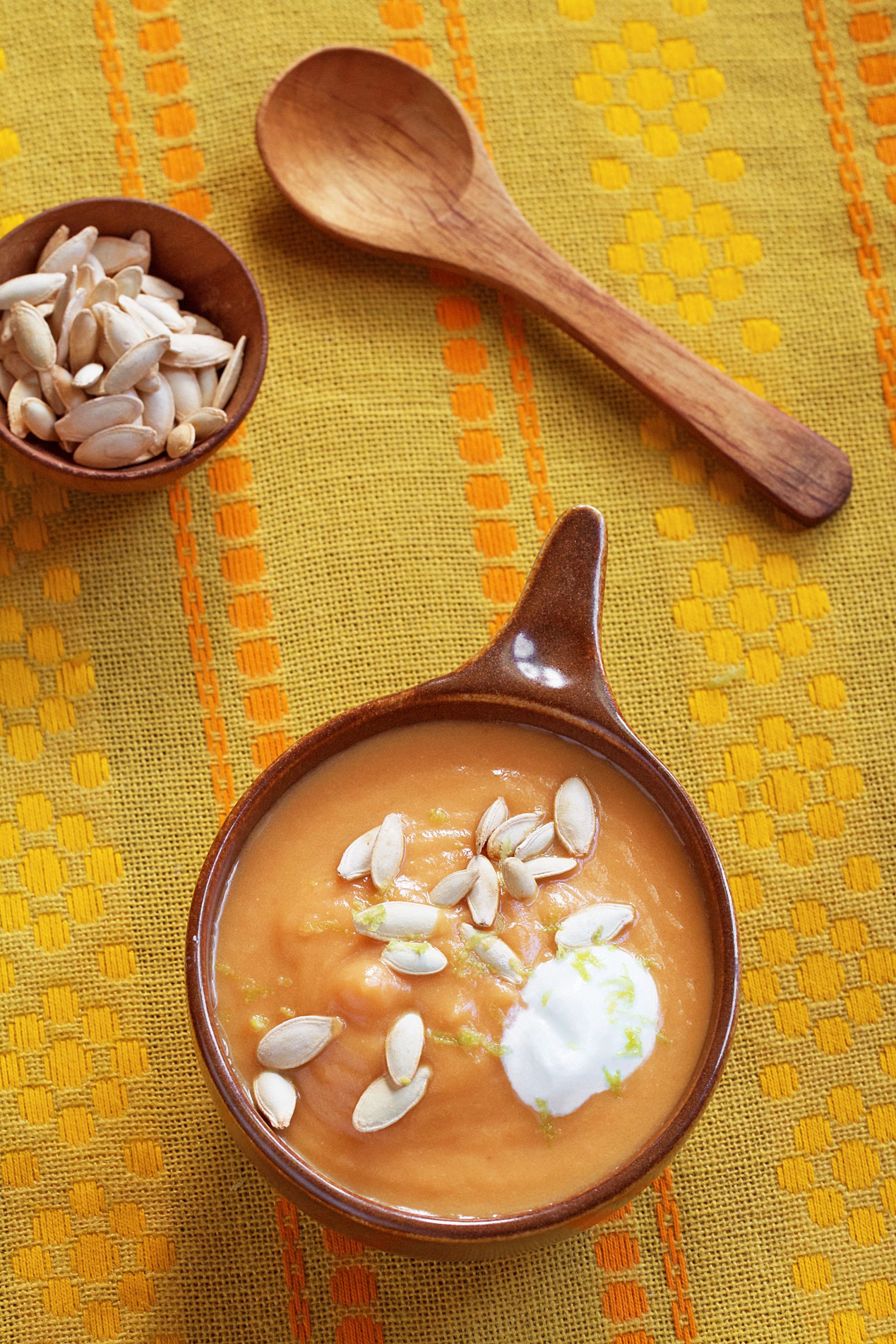 Carrot and Squash Soup with Ginger and Lemongrass