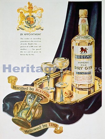 Booth's gin ad