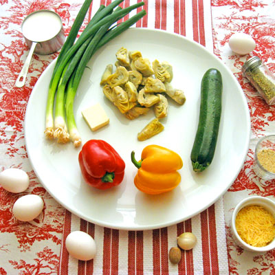 artichoke clafouti ingredients