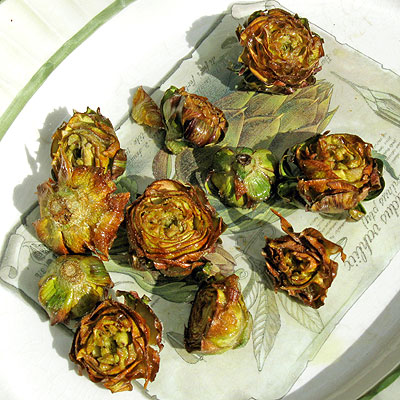 fried baby artichokes