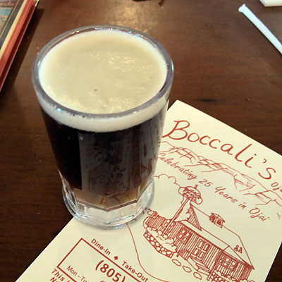 Beer at Boccali's Ojai