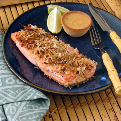 coconut crusted salmon