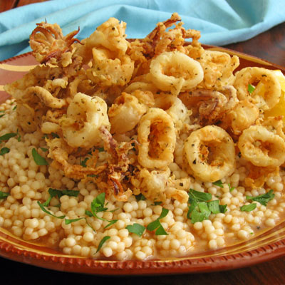 Couscous with Calamari