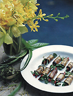 grilled eggplant rolls