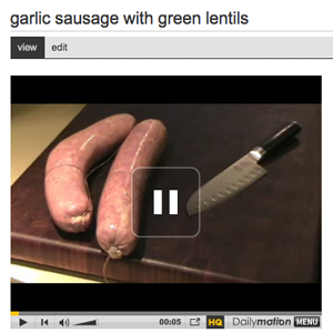 garlic sausage video recipe