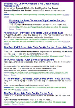 google cookies search