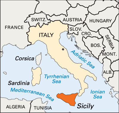 map of sicily