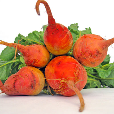 a bunch of golden beets