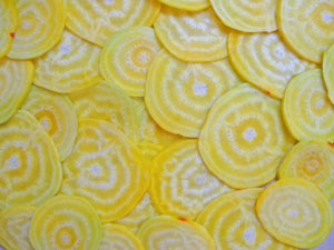 sliced yello golden beets