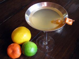 lemon lime tangerine citrus martini