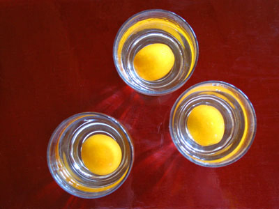 kumquast steeped in vodka liqueur