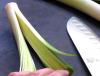 cleaning leeks