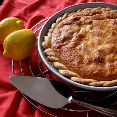 lemon cake pie