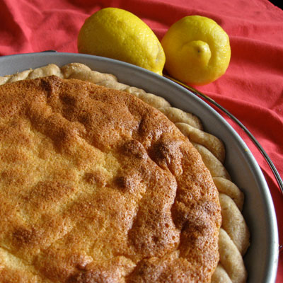 lemon cake pie