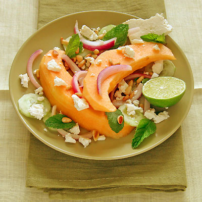 Melon and feta salad from Sippity Sup