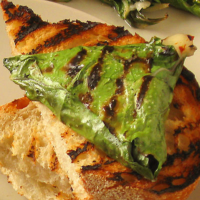 Grilled Mozzarella in Chard Leaves from Sippity Sup