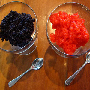 red and black caviar from Sippity Sup