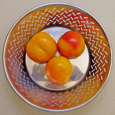 blanched and peeled peaches