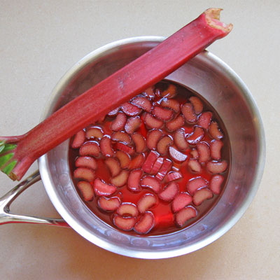 pickled rhubarb mixture