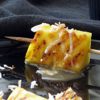 grilled pineapple satay